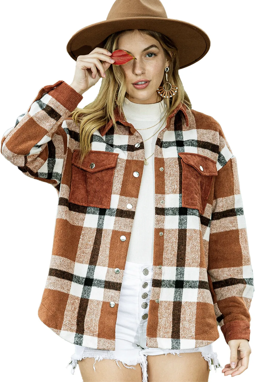 🔥 Plaid Pocket Casual Button-Up Shirt Jacket: Because You're Too Cool to Choose 🔥