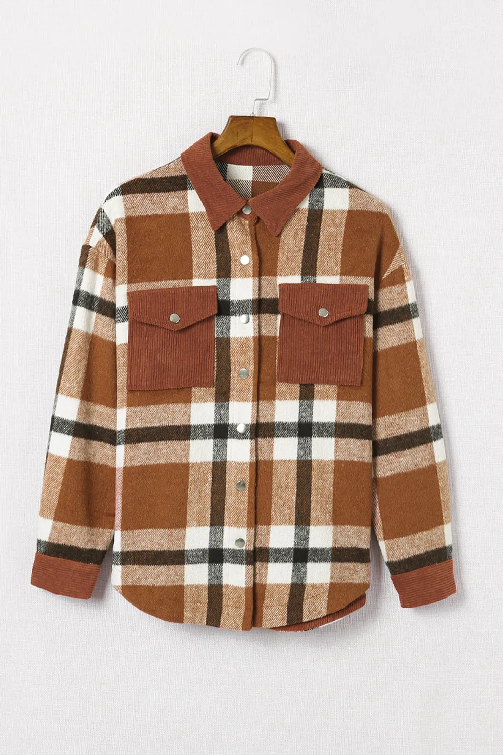 🔥 Plaid Pocket Casual Button-Up Shirt Jacket: Because You're Too Cool to Choose 🔥