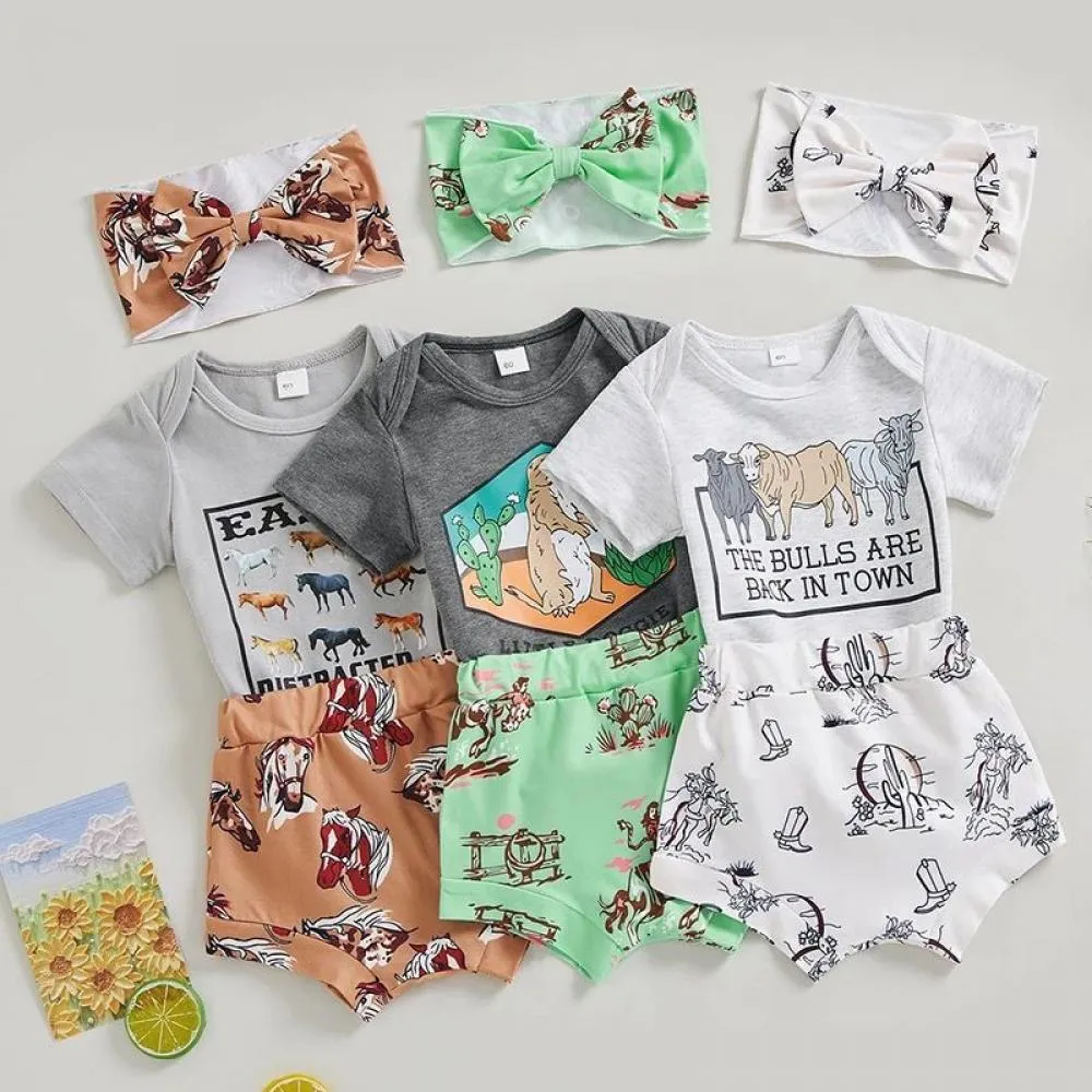 0-18m Summer Baby Jacket Short Sleeve Jumpsuit Shorts Suit Wholesale Baby Clothes In Bulk