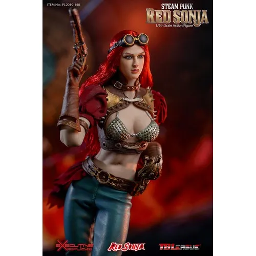 1:6 Steam Punk Red Sonja Female DELUXE Figure Phicen TBLeague