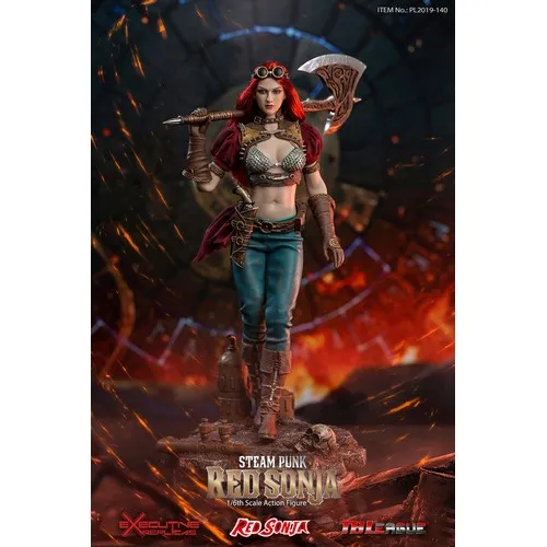 1:6 Steam Punk Red Sonja Female DELUXE Figure Phicen TBLeague