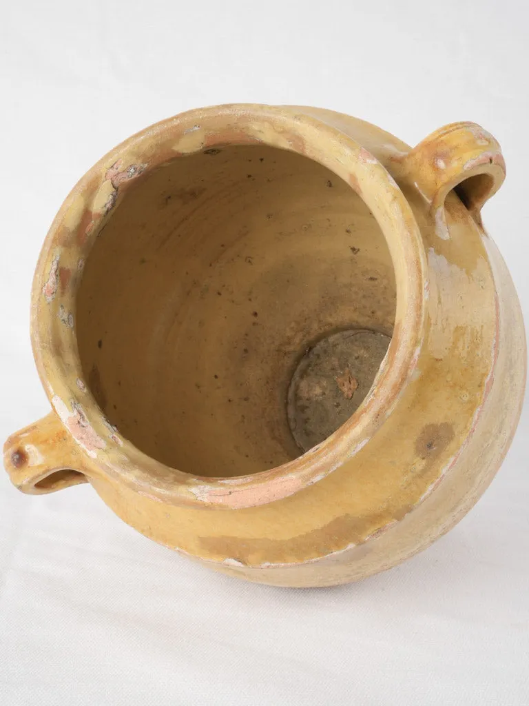 19th Century Confit Pot - Yellow 9¾"