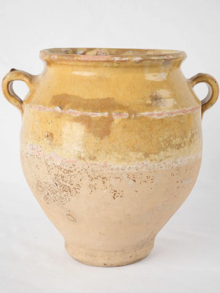 19th Century Confit Pot - Yellow 9¾"