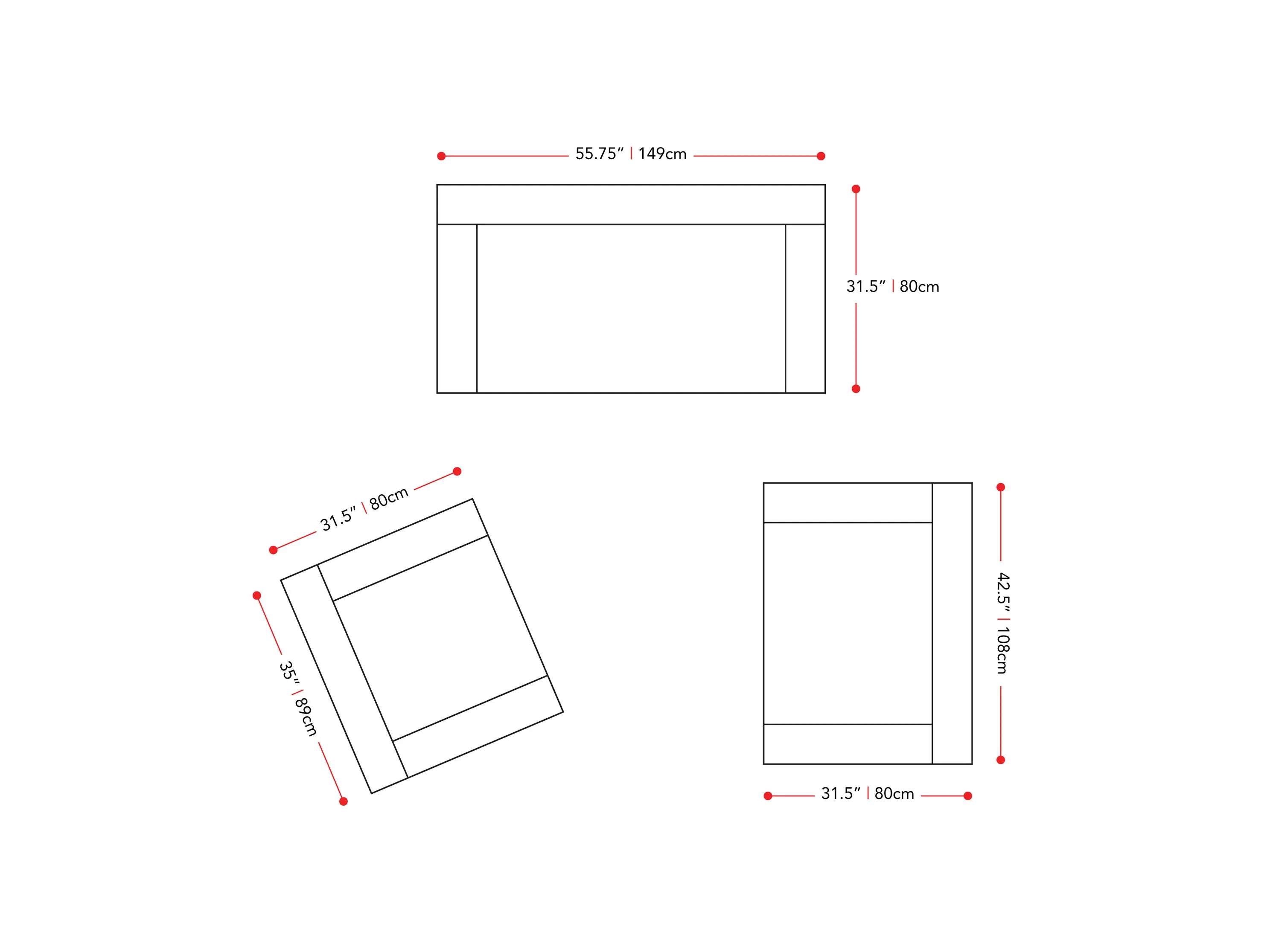 3 Piece Living Room Set