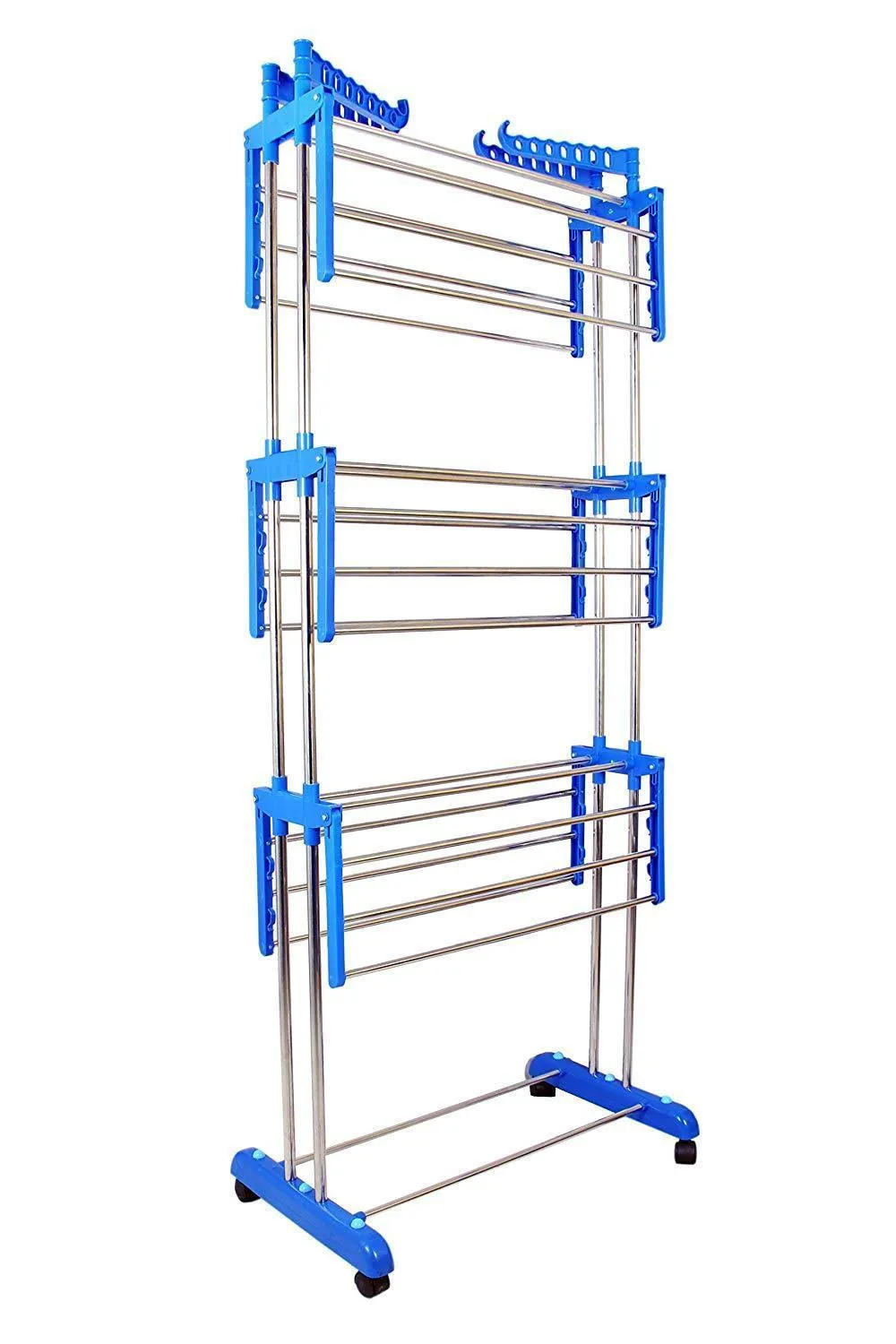 733 Stainless Steel Double Pole 3 Layer Cloth Drying Stand