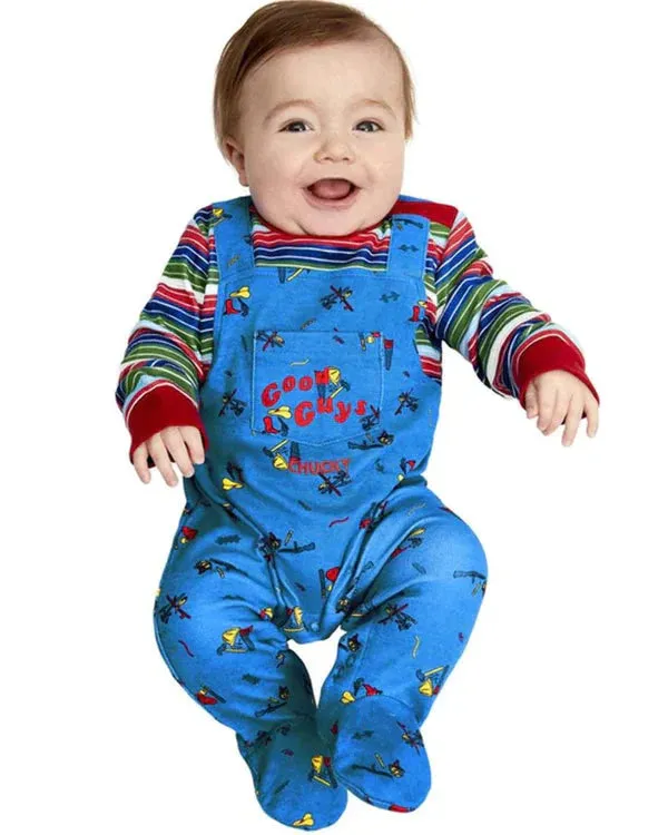 80's Chucky Baby Costume All In One Jumpsuit