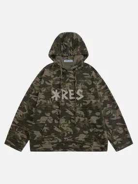 Aelfric Eden Distressed Camouflage Hoodie