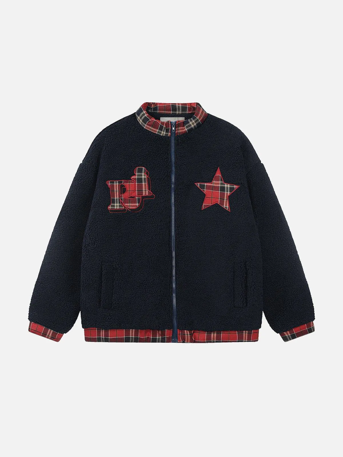 Aelfric Eden Plaid Star Polar Fleece Jacket