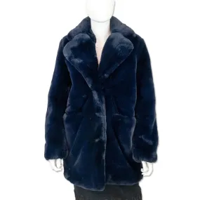 Apparis Steffi Royal Blue Faux Fur Coat