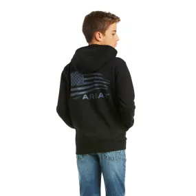 Ariat Boy's Patriot 2.0 Black Hoodie 10037001