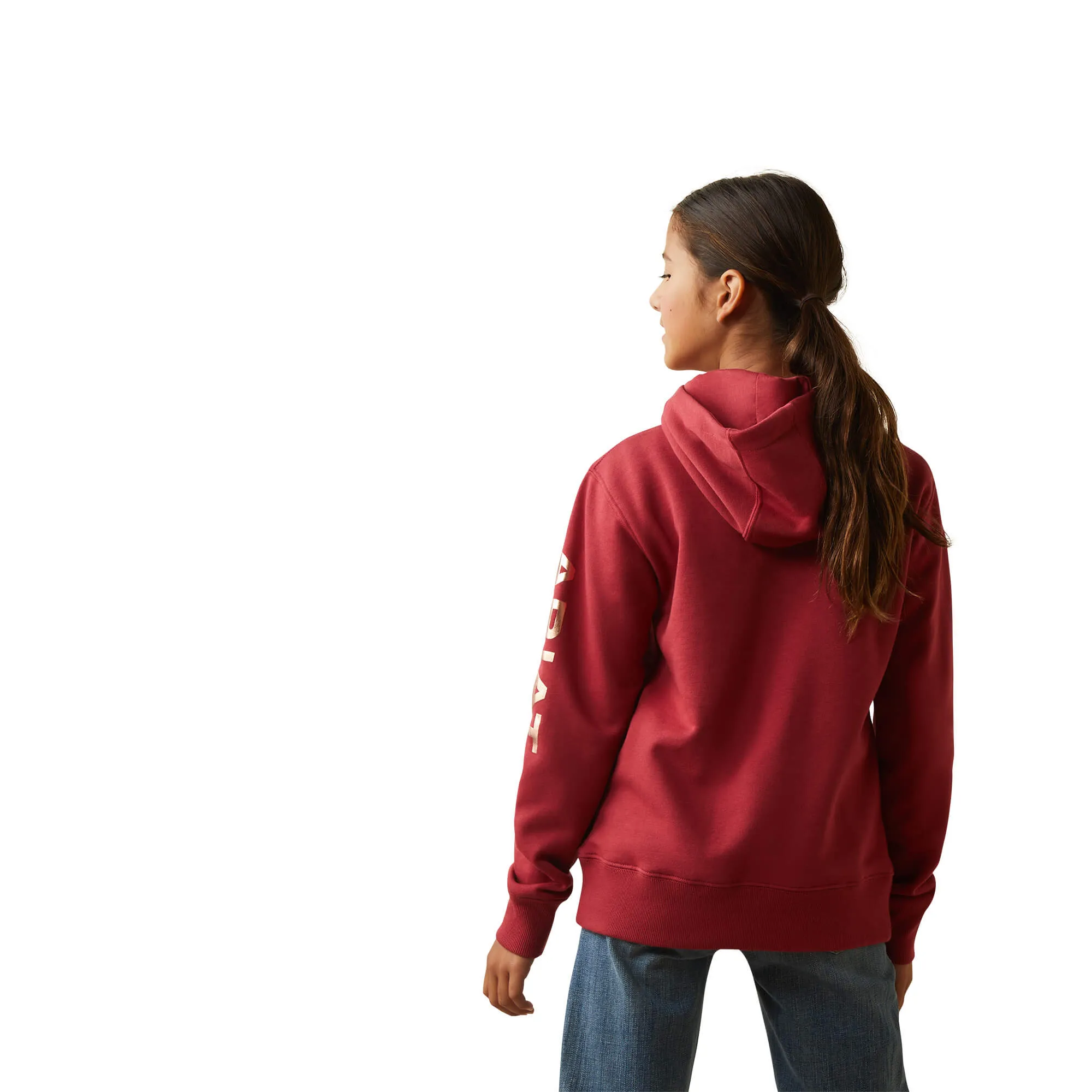 Ariat Kid's Earth Red REAL Arm Logo Hoodie