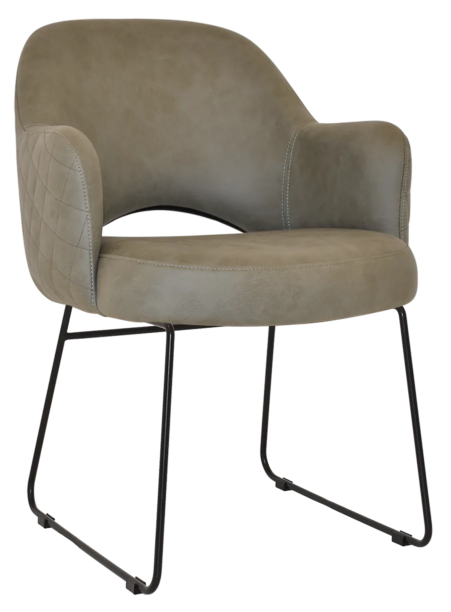 Arm Chair Albury Sled | In Stock