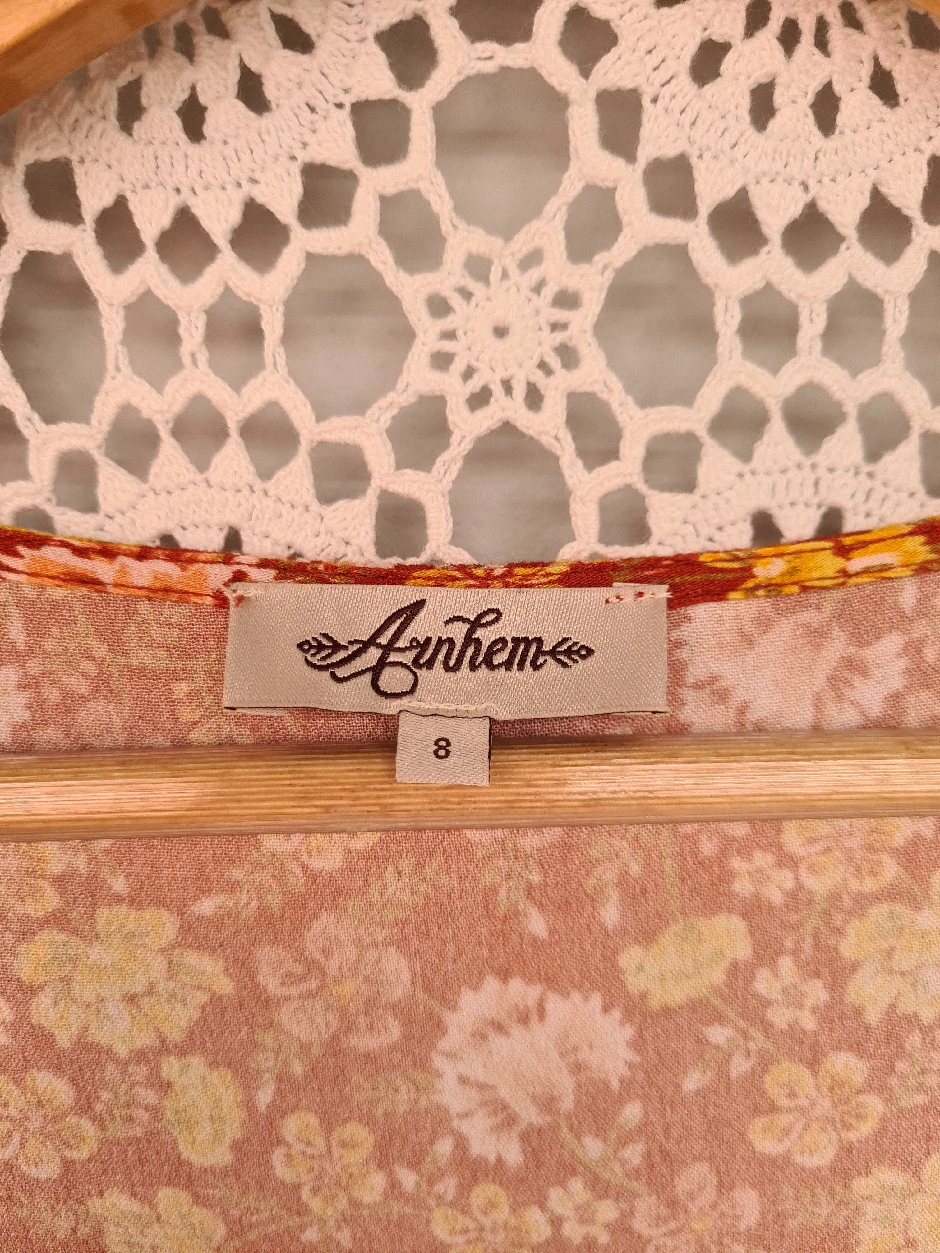 Arnhem Audrey maxi dress in cinnamon size 8/10