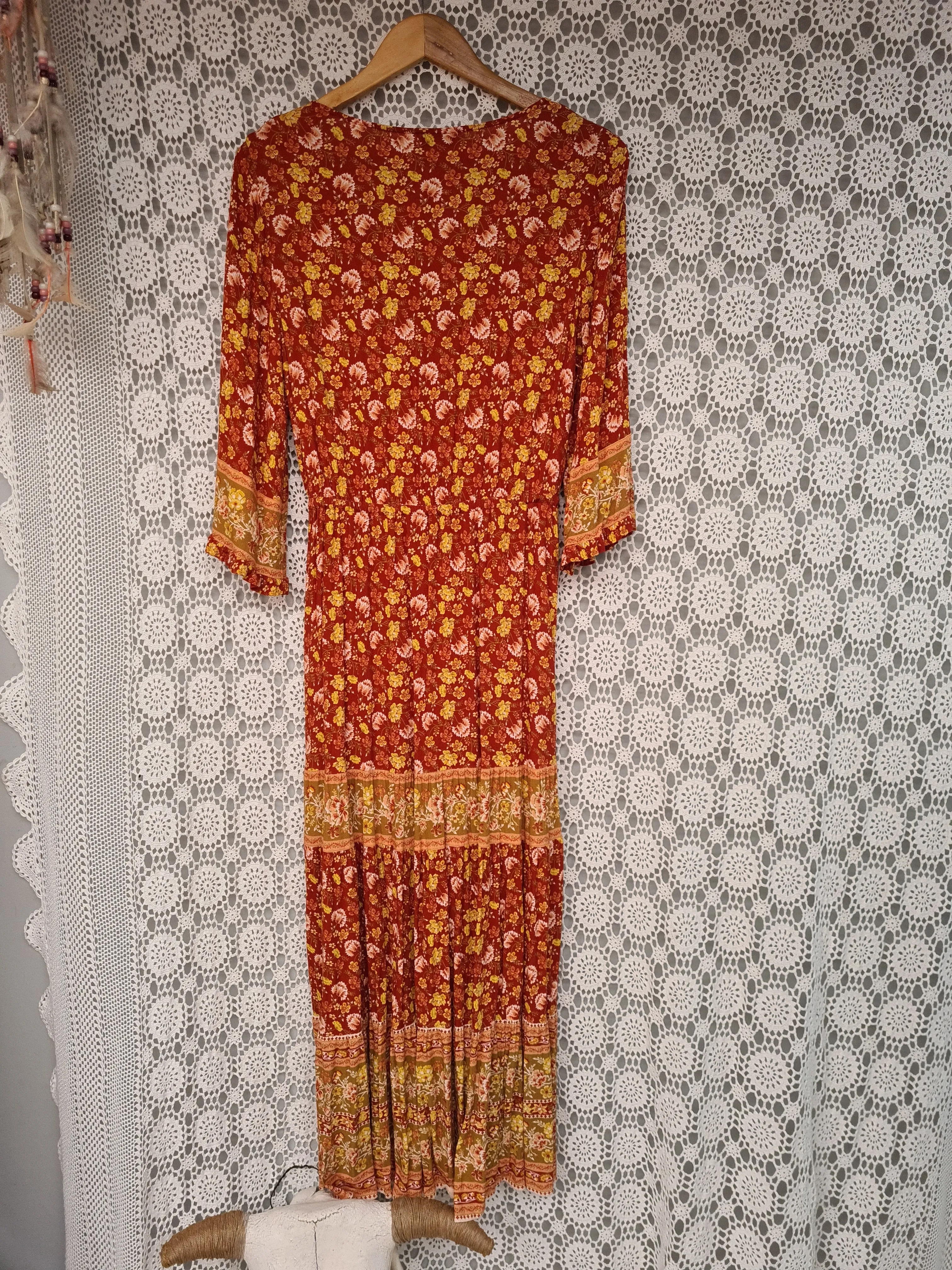 Arnhem Audrey maxi dress in cinnamon size 8/10