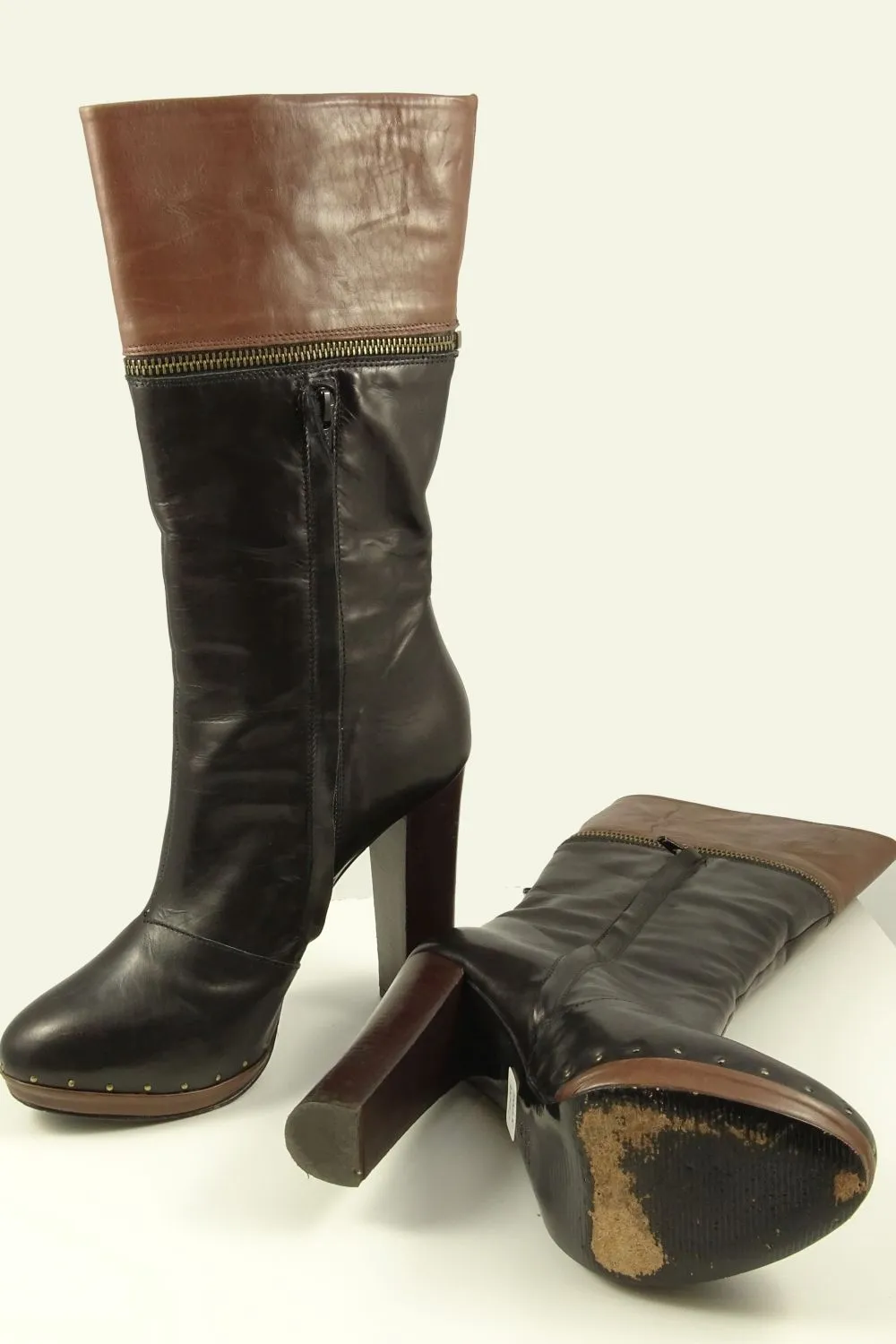 Arthur Galan Black/Brown Boot 38