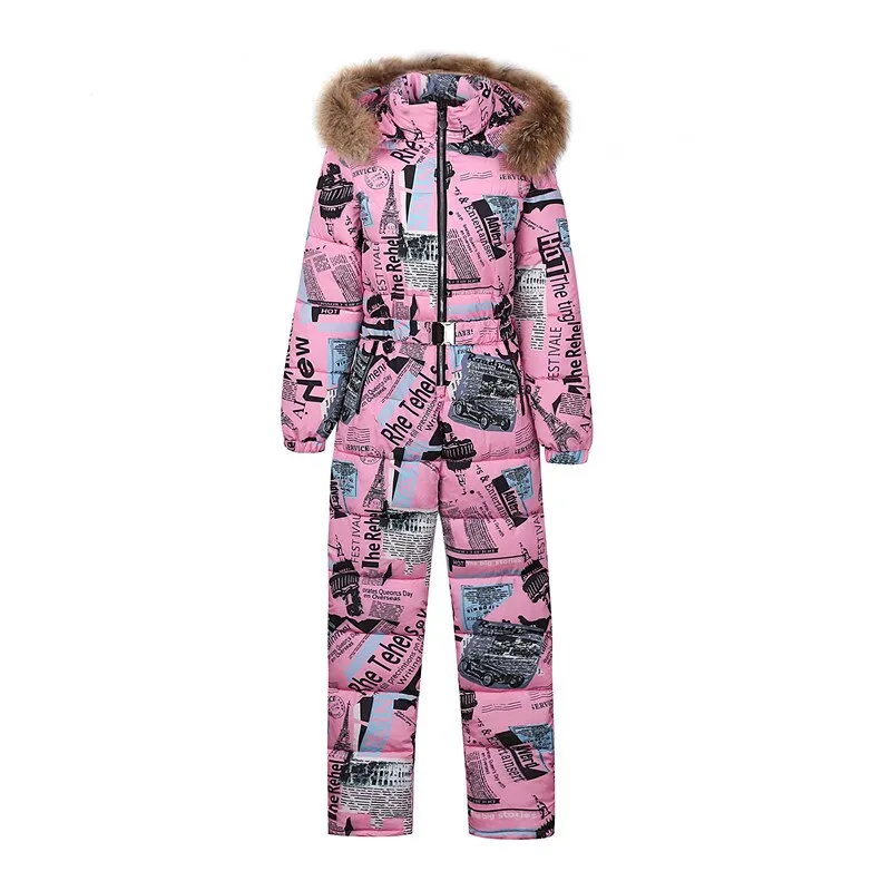 Ashore Ski Shop Warm One Piece Jumpsuit Women Outfit Ski Suit Jacket Winter