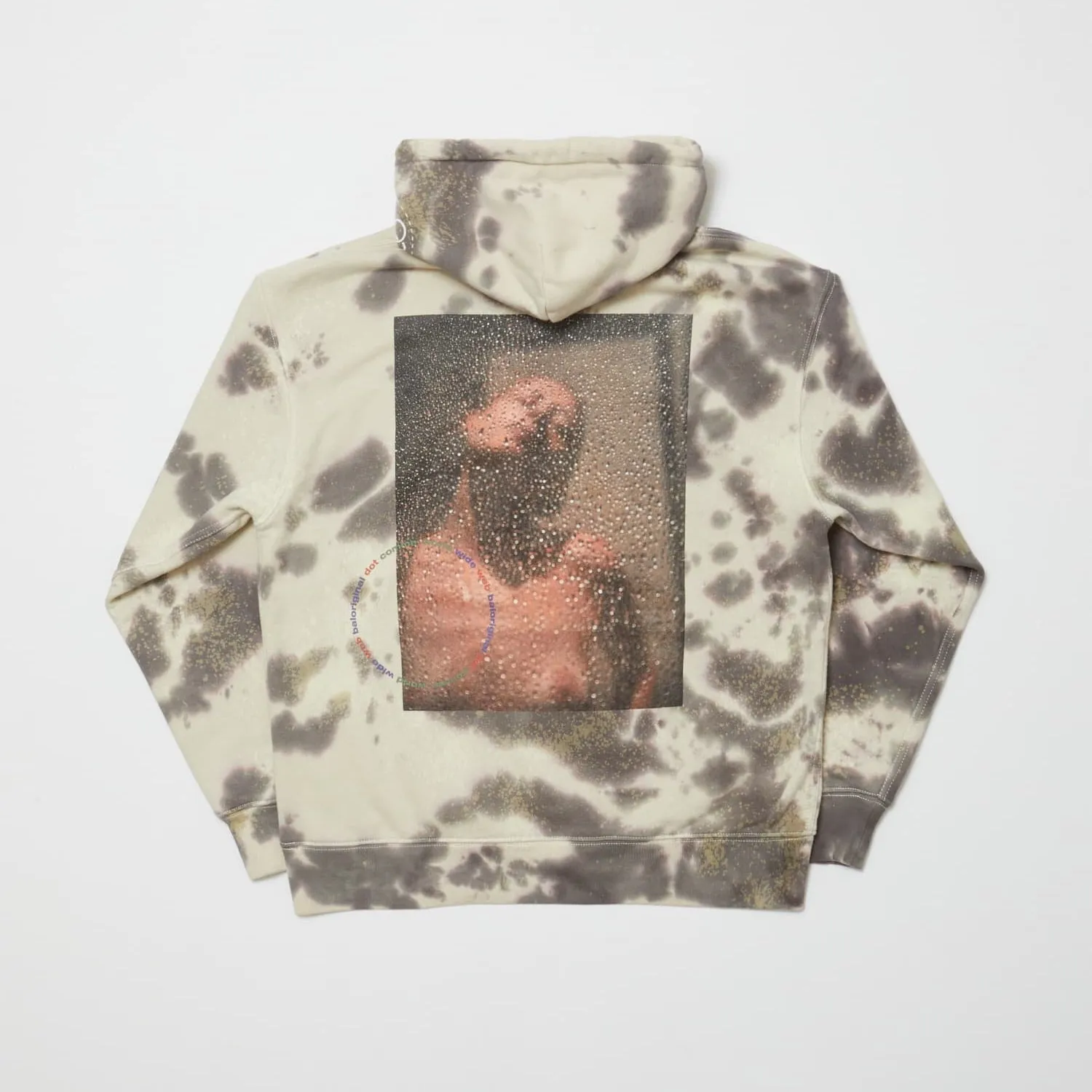 BAL / BLANKMAG x Bal “Elle Showering outside” Tie dye Hoodie