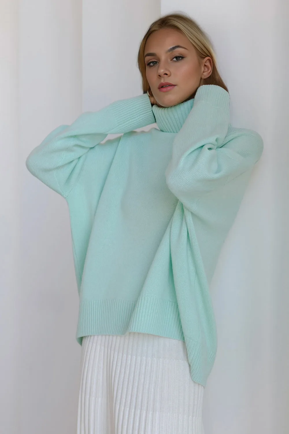 Basic Bae Viscose Turtleneck Sweater