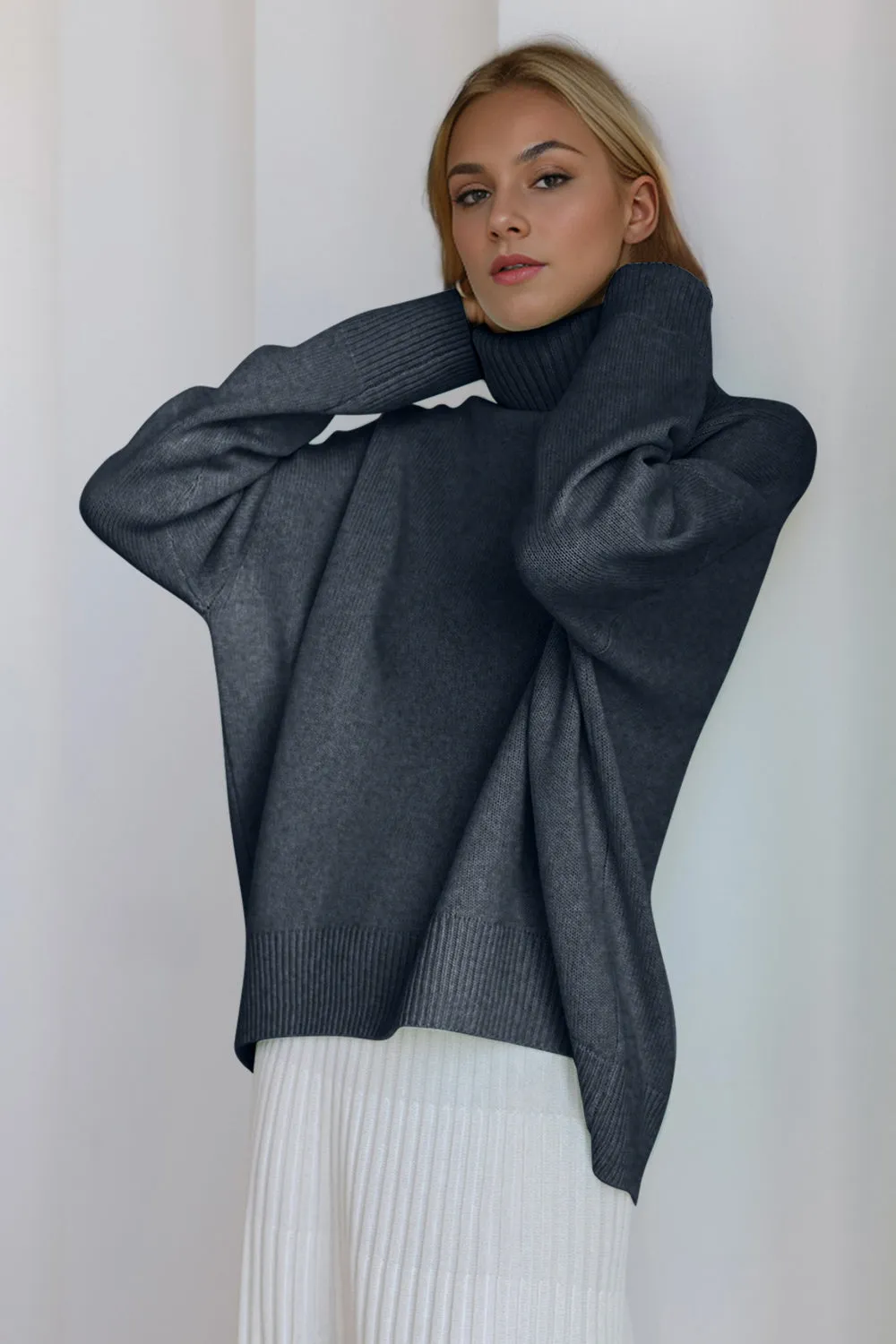 Basic Bae Viscose Turtleneck Sweater