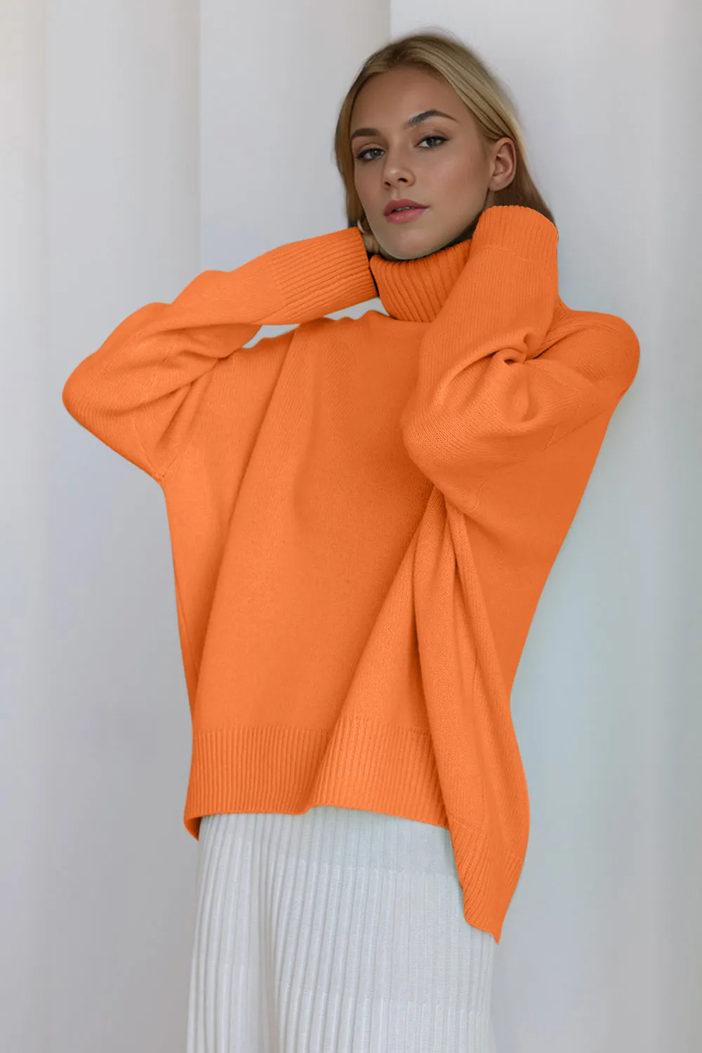 Basic Bae Viscose Turtleneck Sweater