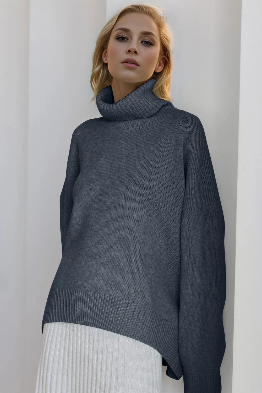 Basic Bae Viscose Turtleneck Sweater