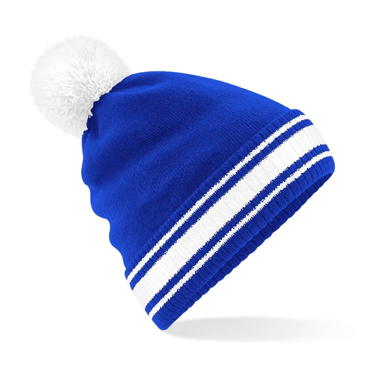 Beechfield Stadium Beanie | BRIGHT ROYAL/WHITE