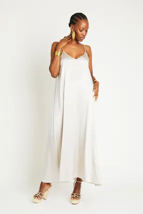   Beryll Julie Silk Maxi Dress | Off White