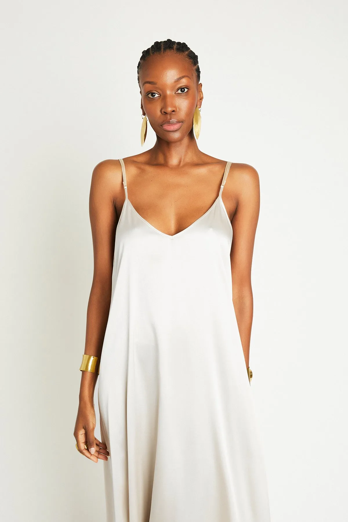   Beryll Julie Silk Maxi Dress | Off White