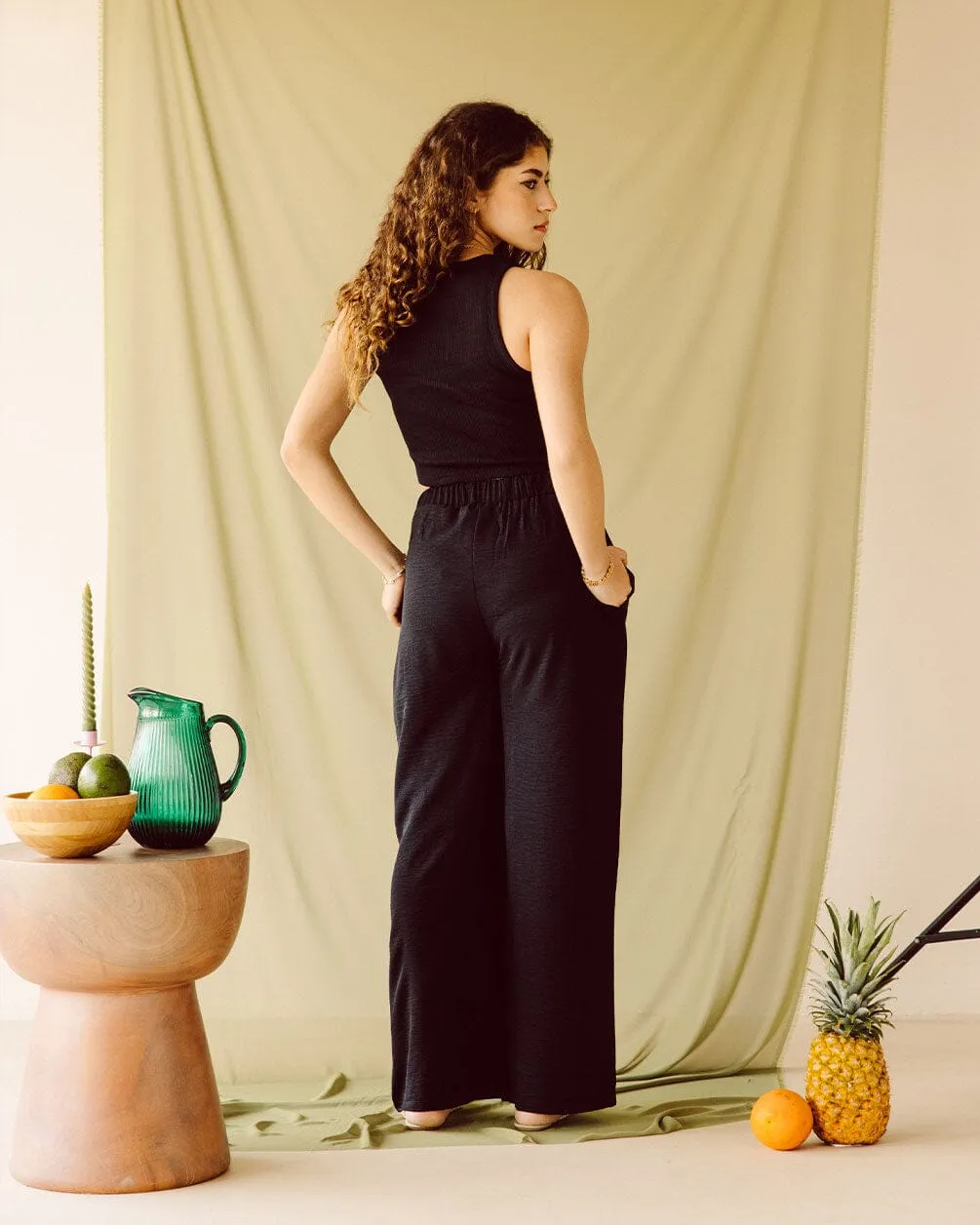 Black Flowy Pants