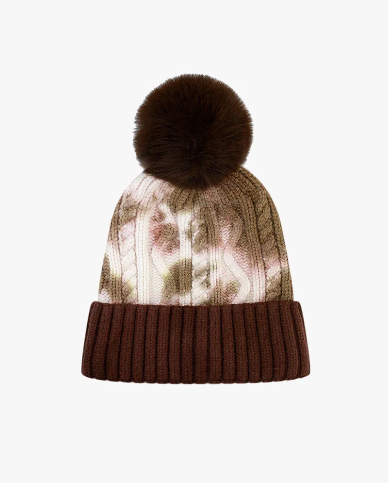 Black Horn - Tie Dye Knit PomPom Beanie