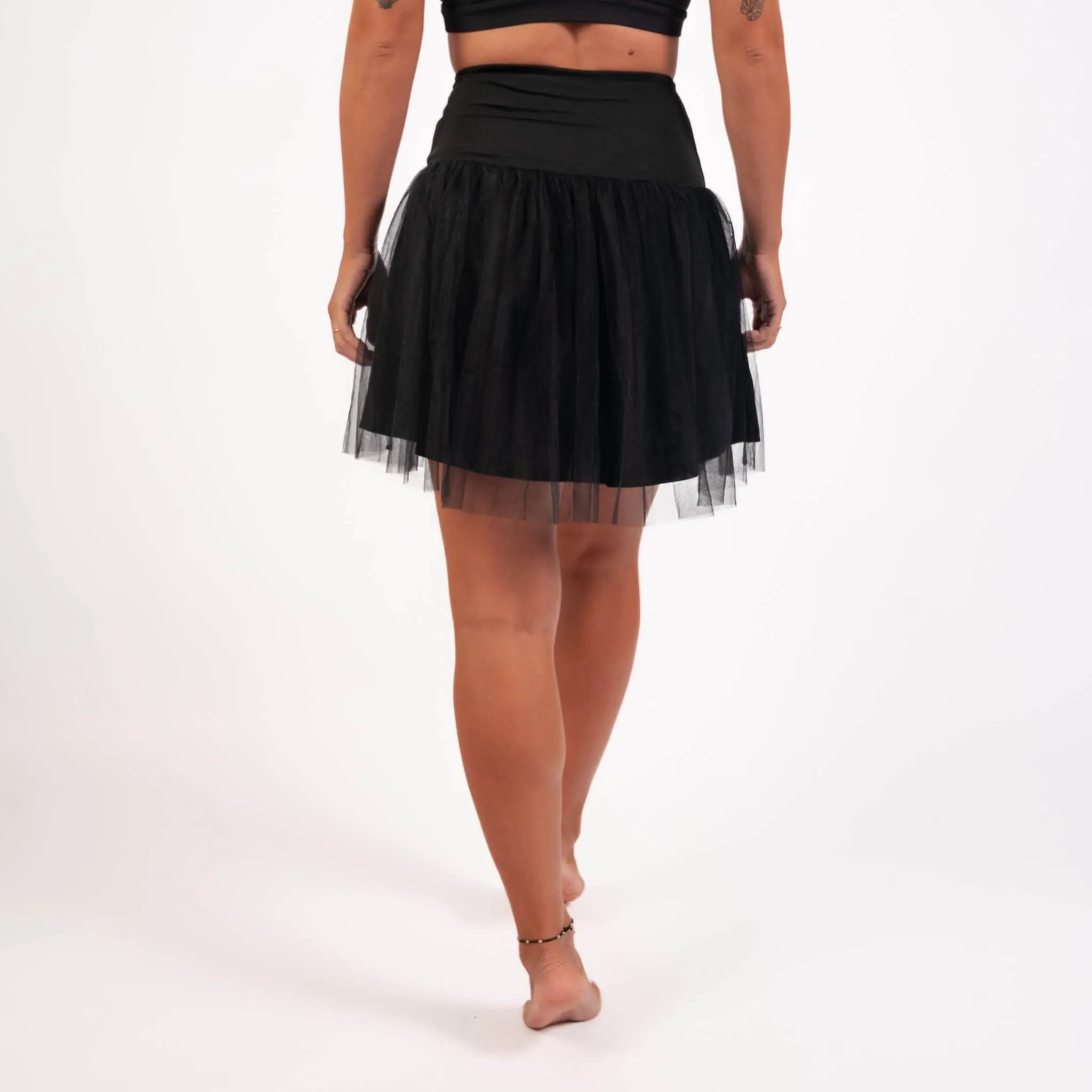 Black Short Tulle Skirt