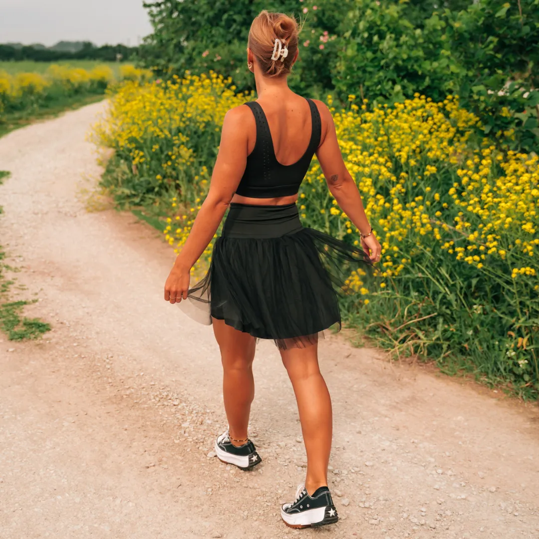 Black Short Tulle Skirt