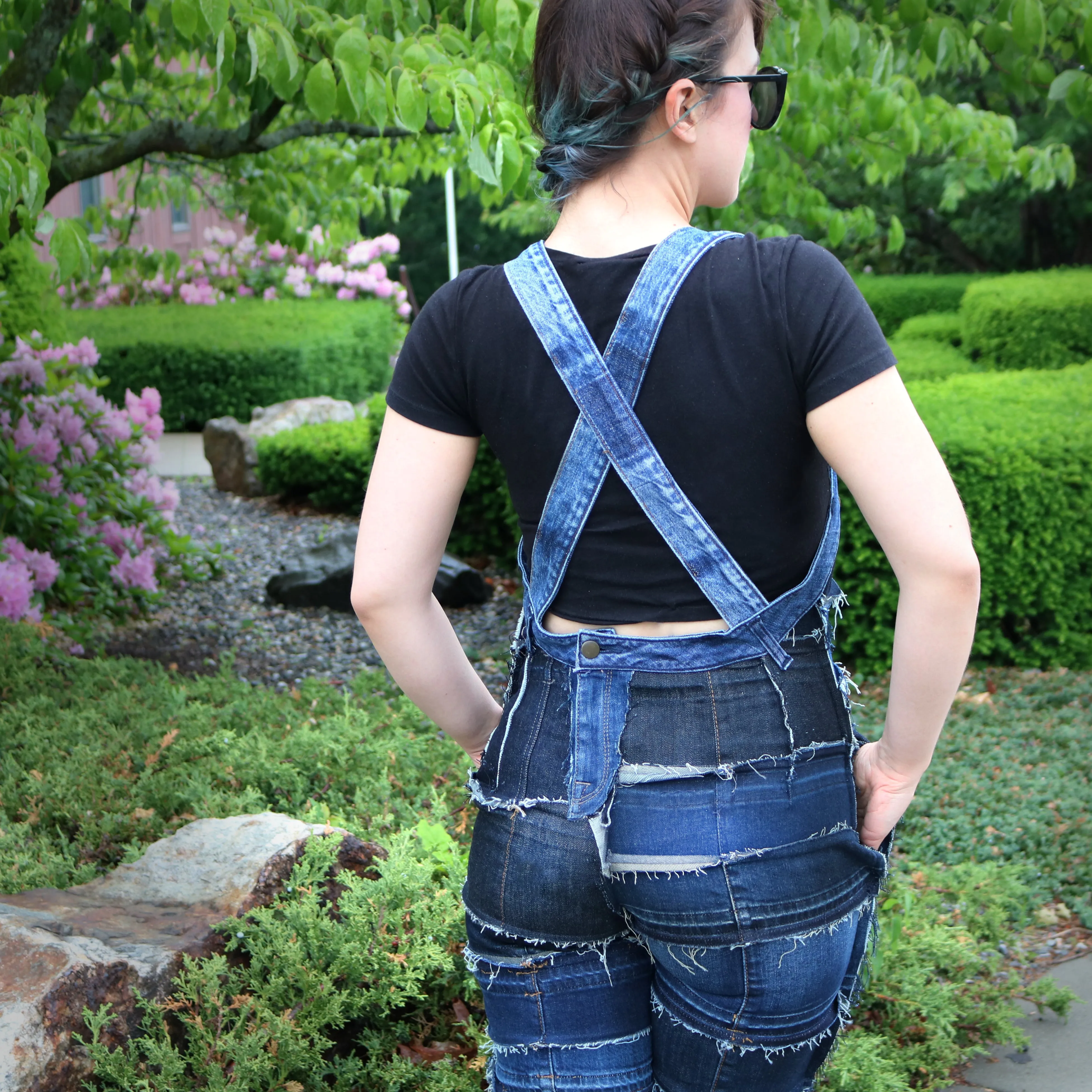 Body Language - Genderless Upcycled Denim Overalls