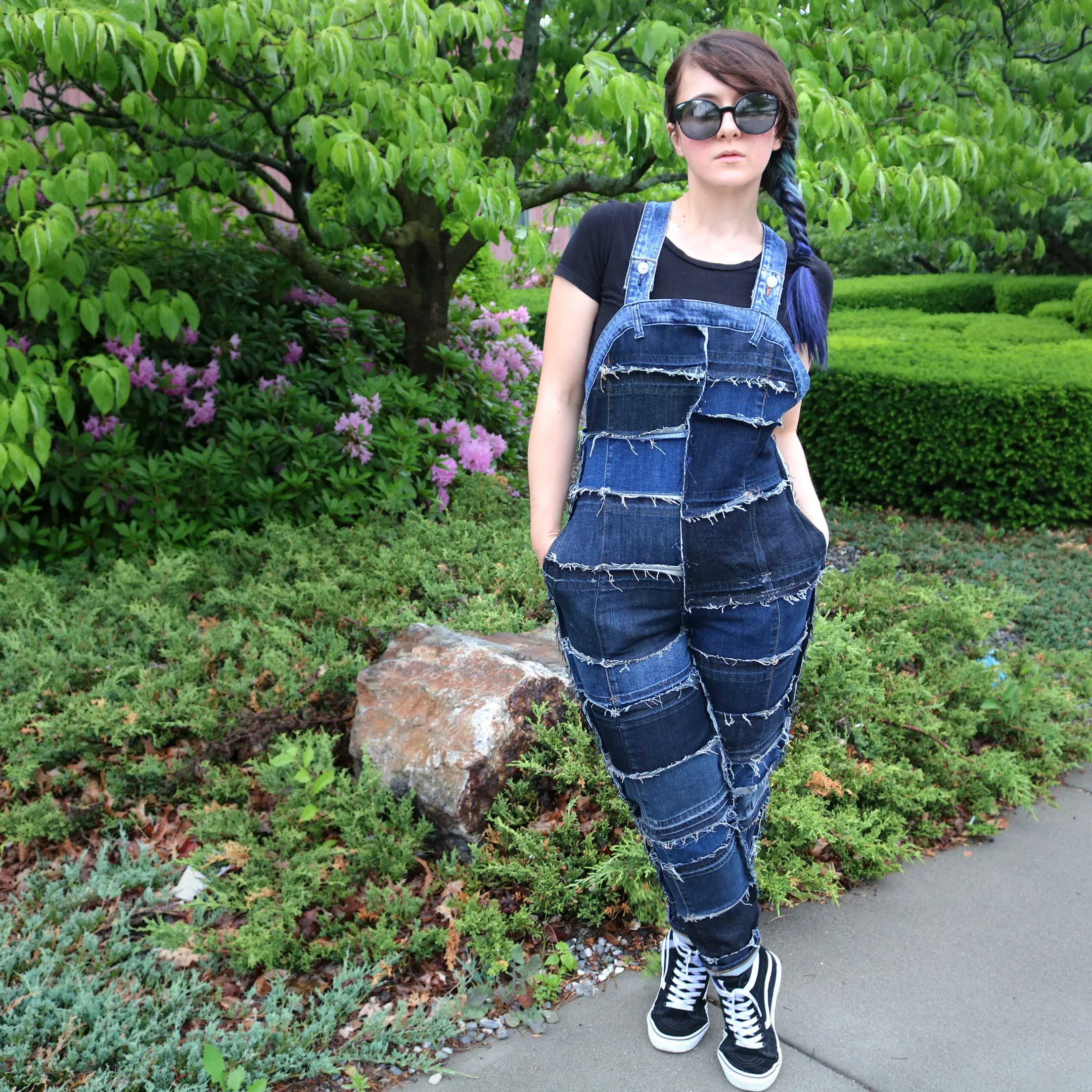 Body Language - Genderless Upcycled Denim Overalls