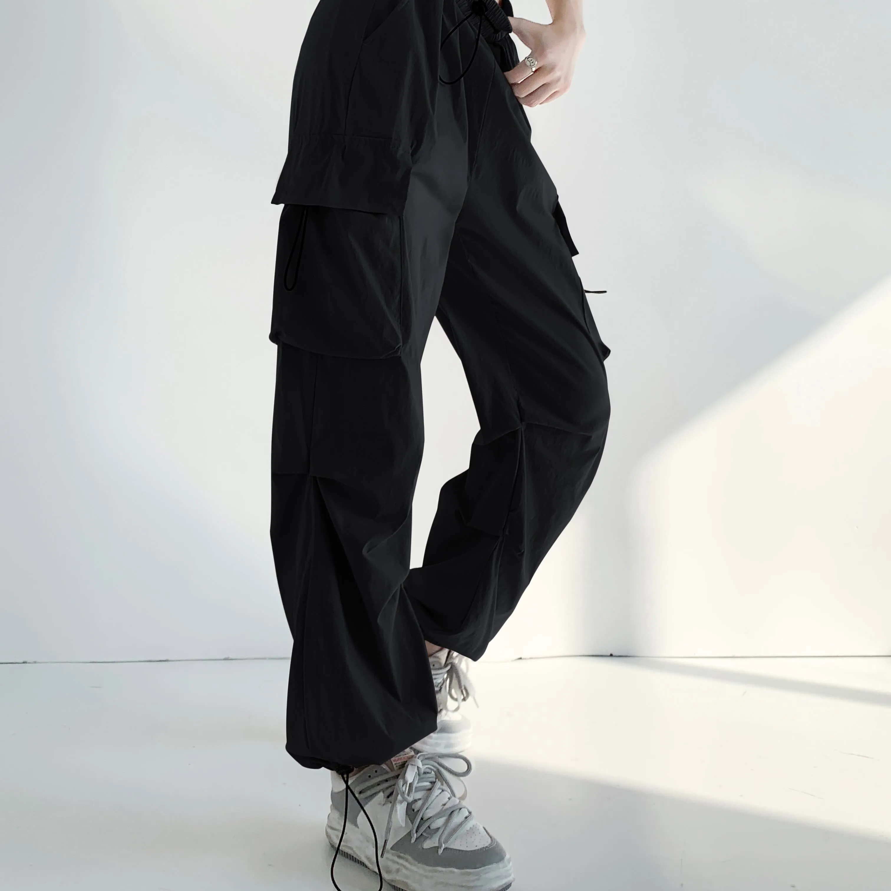 Breathable Quick-Drying Thin High-Waisted Draping Harem Pants