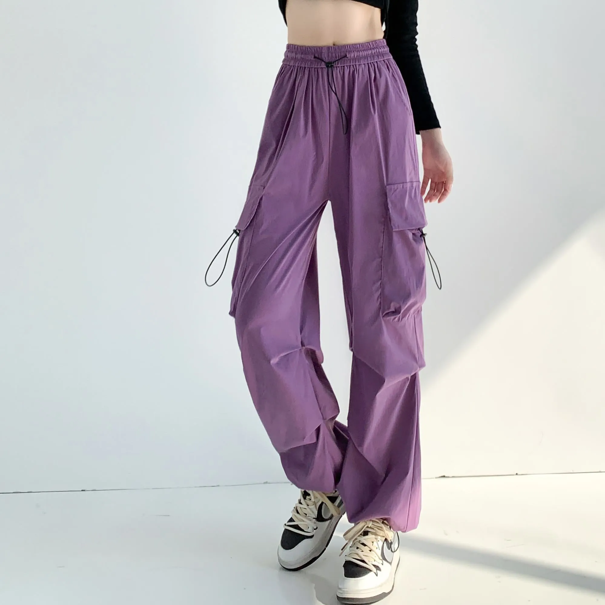 Breathable Quick-Drying Thin High-Waisted Draping Harem Pants