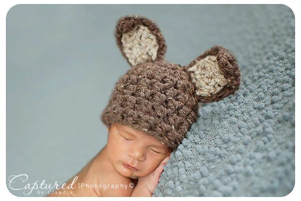 Brown Bunny Hat Newborn Baby