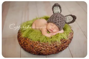 Brown Bunny Hat Newborn Baby