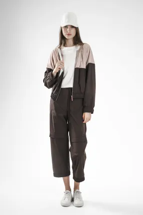 BROWN/PINK TRENCH CASUAL PANTS