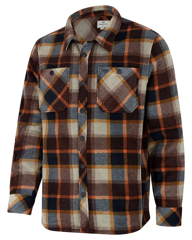 Brucefield Plaid Shacket overshirt, brun/blå tern