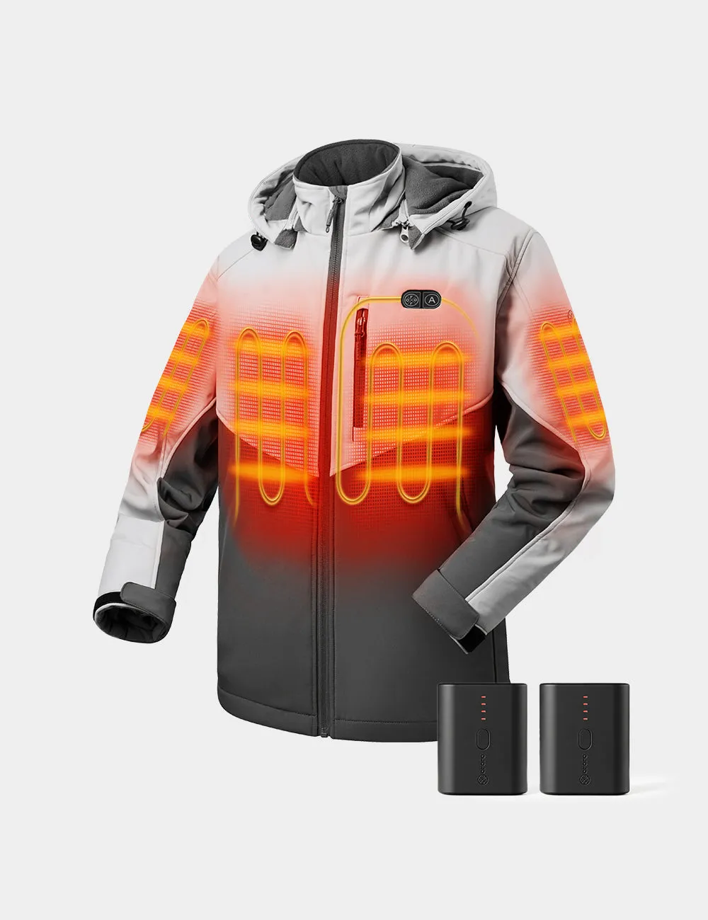 Bundle Deal - Men's Dual Control Heated Jacket & Extra Mini 5K Battery