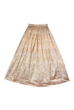 Buru   Pencil & Paper Co. The Gen Skirt - Gold Tulip Lame