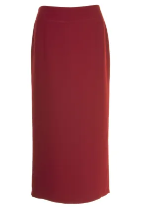 Busy Clothing Womens Burgundy Red Long Skirt