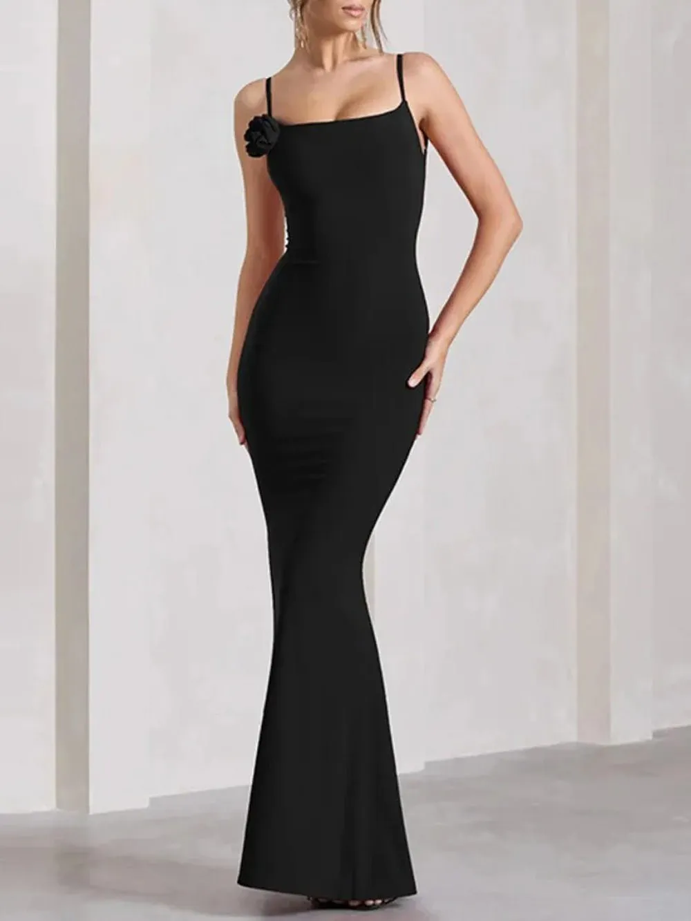 Caitlin Off Shoulder Backless Maxi Dress