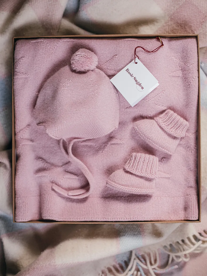 Cashmere Baby Set in Pink