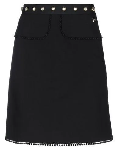 Cavalli Class Women Knee length skirt Black 4 UK