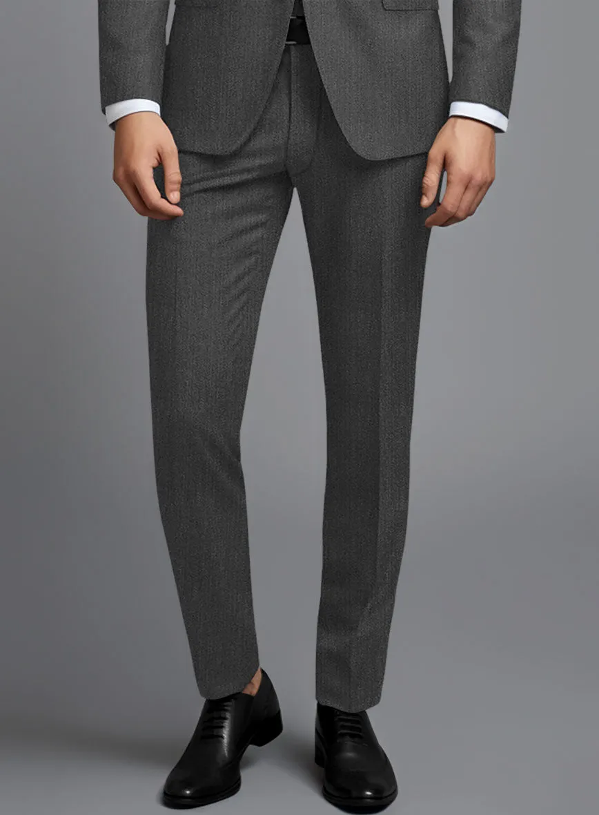 Cavalry Twill Dark Gray Wool Pants