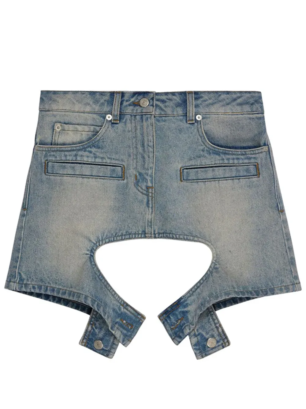 Chaps Blue Denim Skirt