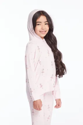 Chaser Allover Ballerinas Girls Pullover Hoodie