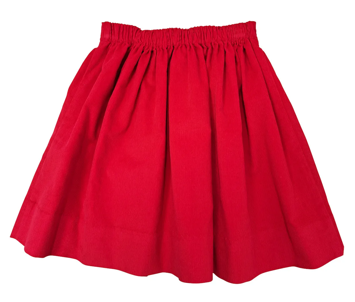 Christmas Red Bows Corduroy Bow Skirt